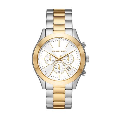 Michael Kors Slim Runway Chronograph Two-Tone Stainless Steel 