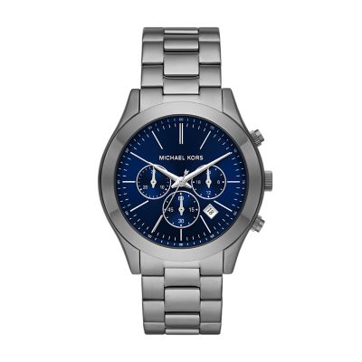 Michael Kors Slim Runway - Set Chronograph MK1056SET - Watch Stainless Station PVC Bracelet Steel Watch and