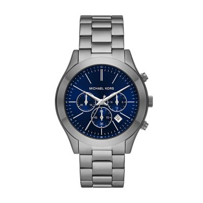 Kors Set Station Steel and Chronograph PVC Watch Stainless Slim - Watch Michael MK1056SET Runway - Bracelet