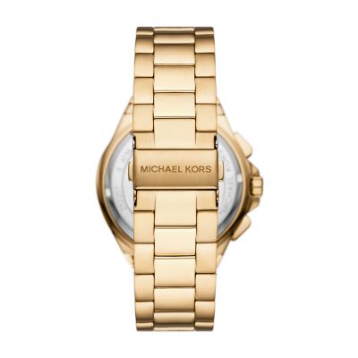 Kors Watch - Lennox MK8989 Michael Station Chronograph Gold-Tone Steel - Watch Stainless