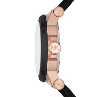 Michael Kors Dylan Automatic Black Silicone Watch - MK9019 - Watch Station