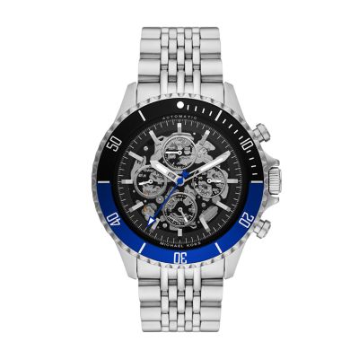 Michael Kors Bayville Automatic Chronograph Stainless Steel Watch - MK9045  - Watch Station
