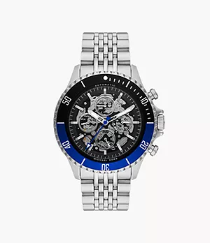 Michael Kors Bayville Automatic Chronograph Stainless Steel Watch