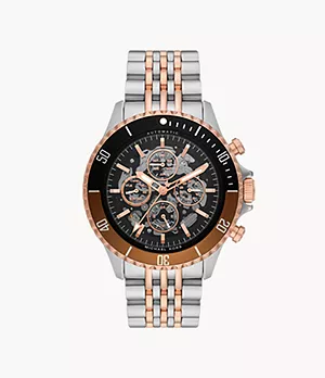Michael Kors Bayville Automatic Chronograph Two-Tone Stainless Steel Watch