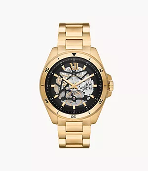 Michael Kors Brecken Automatic Gold-Tone Stainless Steel Watch