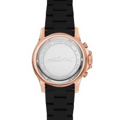 All black outlet michael kors watch