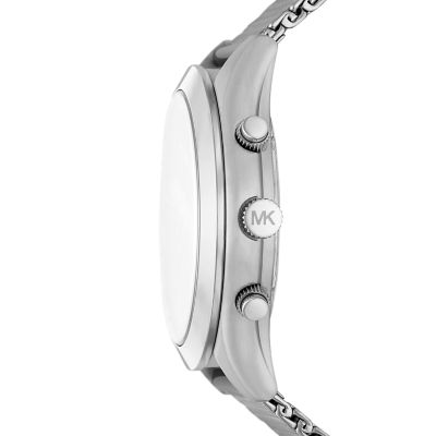 Michael kors slim outlet runway watch silver