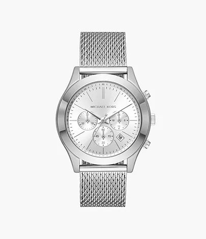 Michael Kors Slim Runway Chronograph Stainless Steel Mesh Watch - MK9059 -  Watch Station