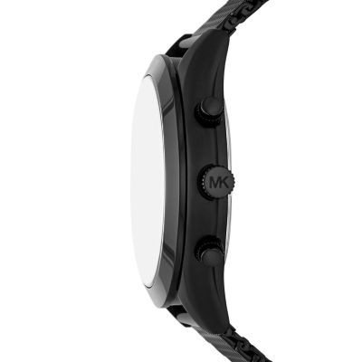 Michael Kors - Mesh - Black Steel Runway Watch Stainless MK9060 Slim Watch Station Chronograph