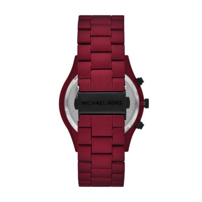 Michael kors slim runway watch outlet red