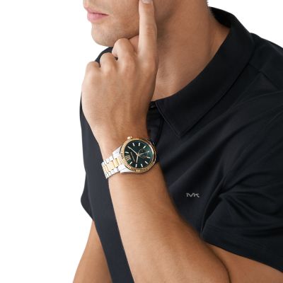 Michael Kors Two-Tone Steel Stainless - Watch Watch Multifunction - Lexington MK9063 Station