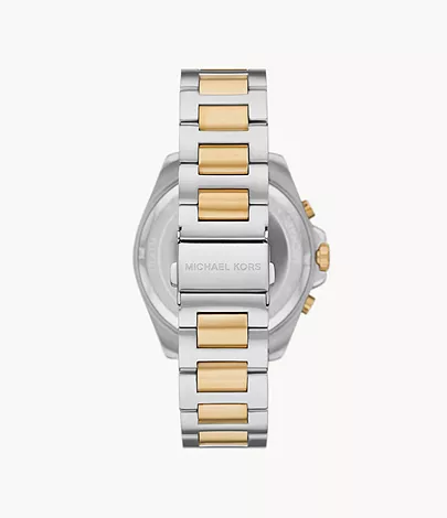 Michael Kors Brecken Chronograph Two-Tone Stainless Steel Watch ...