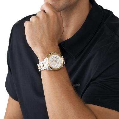 Brecken Chronograph Steel - Watch Kors Station Michael - Stainless Watch Two-Tone MK9064