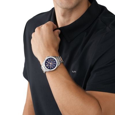 Michael kors watch hot sale men's two tone