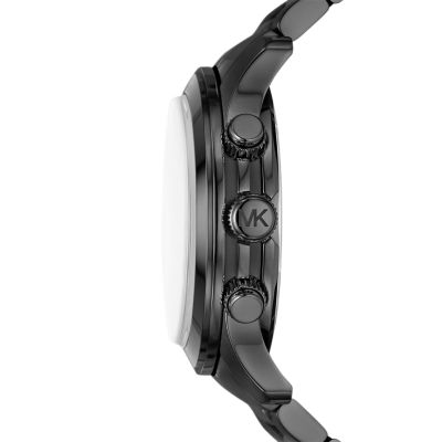 Michael Kors Runway Chronograph Black Stainless Steel Watch - MK9073 - Watch  Station