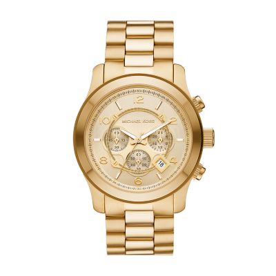 Michael kors on sale chronograph gold