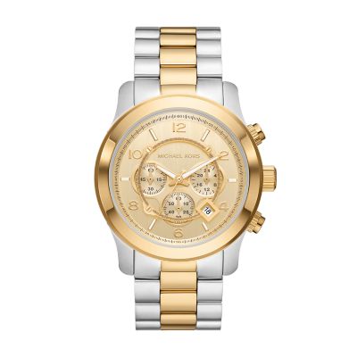 Steel - Gold-Tone Station Stainless - Runway Michael Chronograph Kors Watch MK9074 Watch