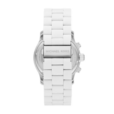 Michael kors white clearance runway watch