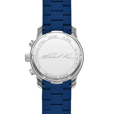 Michael kors discount navy blue watch