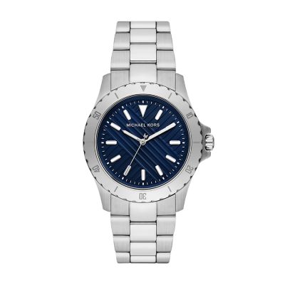 Michael Kors Everest Three-Hand Stainless Steel Watch