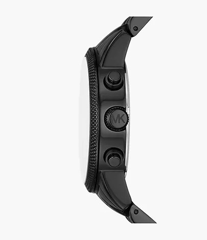Michael Kors Hutton Chronograph Black Stainless Steel Watch - MK9089 - Watch  Station