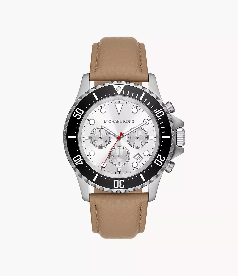 Michael Kors Everest Chronograph Camel Leather Watch - MK9092 - Watch  Station