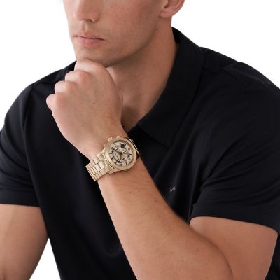 Michael kors men online gold watch