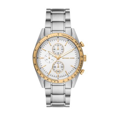 Michael Kors Men's Accelerator Chronograph Stainless Steel Watch - Silver