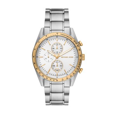 Michael Kors Accelerator Chronograph Stainless Steel Watch MK9112 Station - Watch 