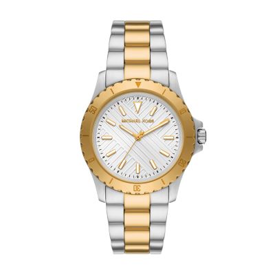 Watch Watch Station Everest Gold-Tone - Kors Michael Three-Hand Stainless MK9078 Steel -