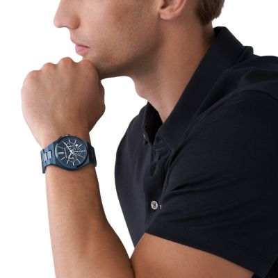 Michael Chronograph - MK9147 Watch Lennox Stainless Station - Blue Kors Steel Watch