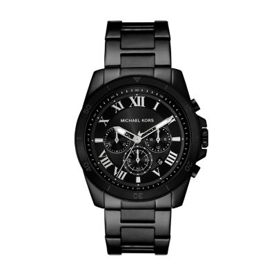 All black michael kors watch men's hotsell