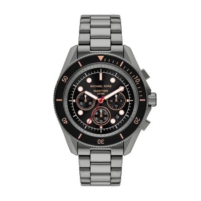 Gunmetal for Michael Kors Maritime Chronograph Stainless Steel Watch