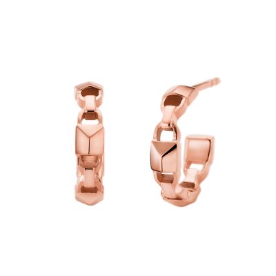 michael kors rose gold hoops