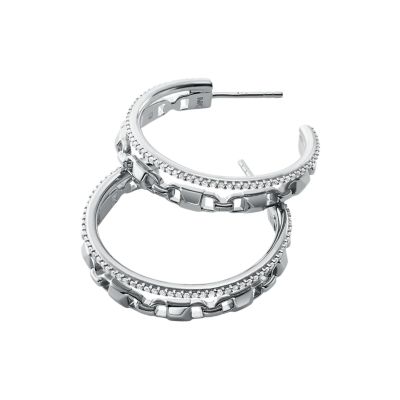 michael kors diamond hoop earrings