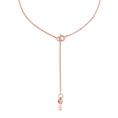 rose gold necklace michael kors