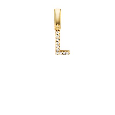 Michael Kors Women's 14k Gold-plated Sterling Silver Letter L Charm