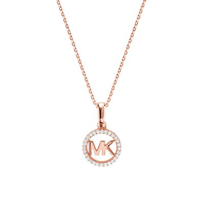 Mk store necklace silver