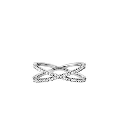 Michael Kors Women s Sterling Silver Pave Nesting Ring Insert MKC1112AN040003 Watch Station