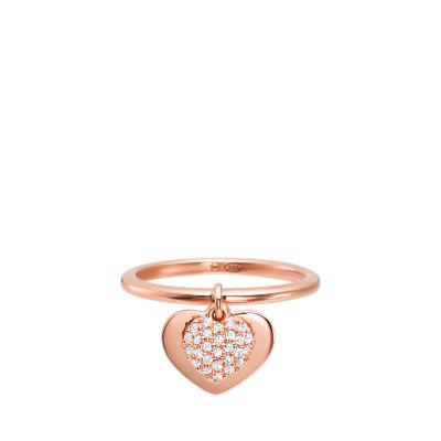 michael kors pave rose gold ring