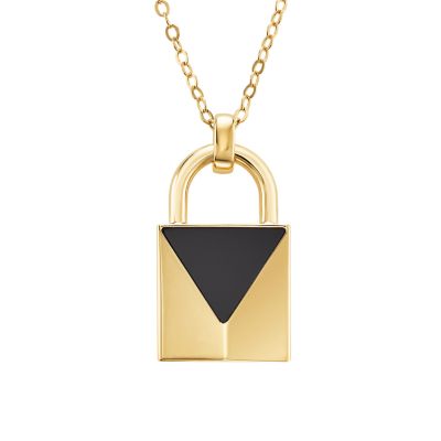 Michael kors deals padlock necklace