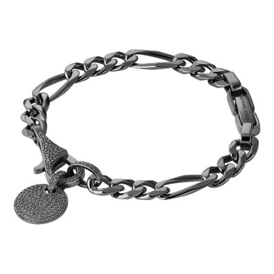 michael kors silver bracelet with glitz