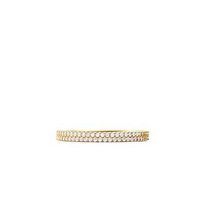 Custom Kors 14k Gold-Plated Sterling Silver Stackable Band Ring