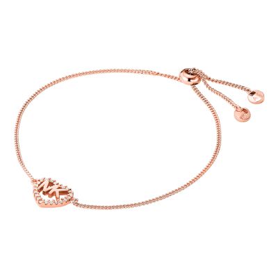 Michael kors rose deals gold bracelet with heart