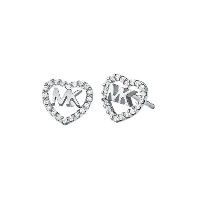 silver mk earrings