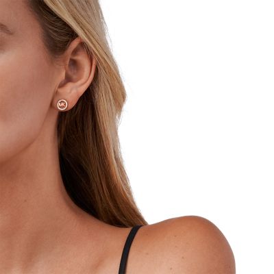 Michael kors deals rose earrings