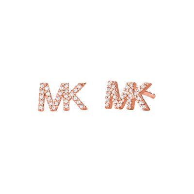 mk stud earrings rose gold