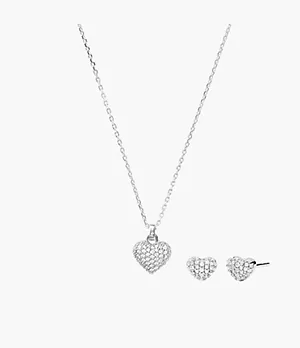 Michael Kors Sterling Silver Necklace Box Set