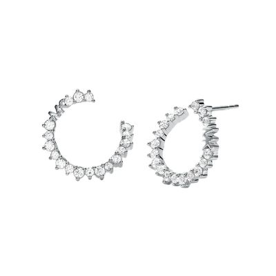 michael kors pave earrings silver