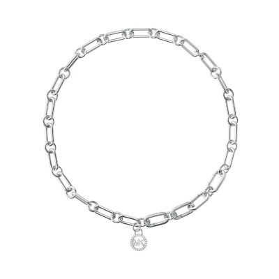 silver michael kors necklace